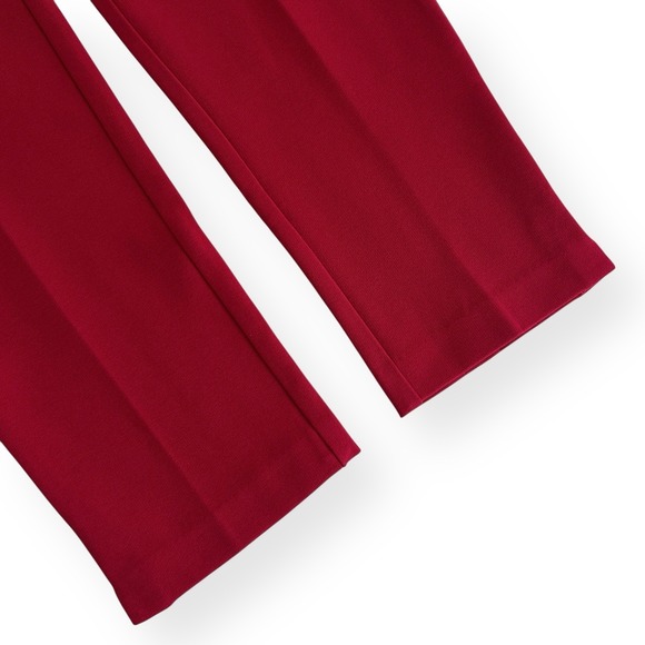 Chico's Women Small Size .5 Cherry Red Juliet Ankle Ponte Knit Pull-On Pants NWT - Picture 8 of 14